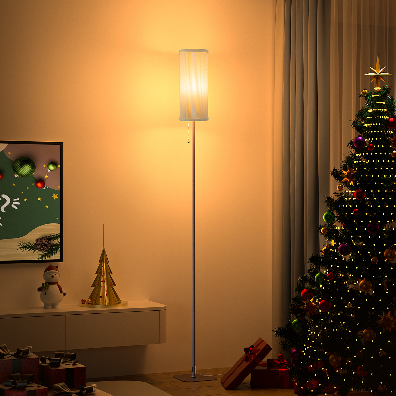 亚马逊布艺灯主图、A+设计