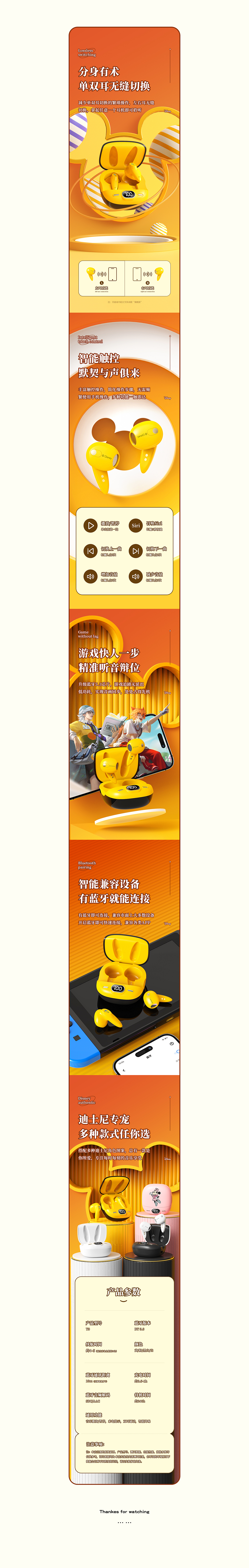 迪士尼蓝牙耳机合集（图ZMzczODIzMDM2） - 电商 - 站酷设计师喝可乐的混子原创素材 - 站酷ZCOOL