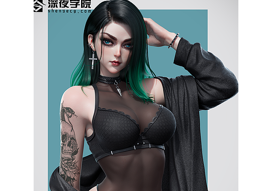 高精度3D角色实训职业向进阶班学员作品-小文儿