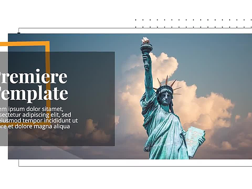 PR模板|高级简洁设计艺术作品图像视频展示宣传排版