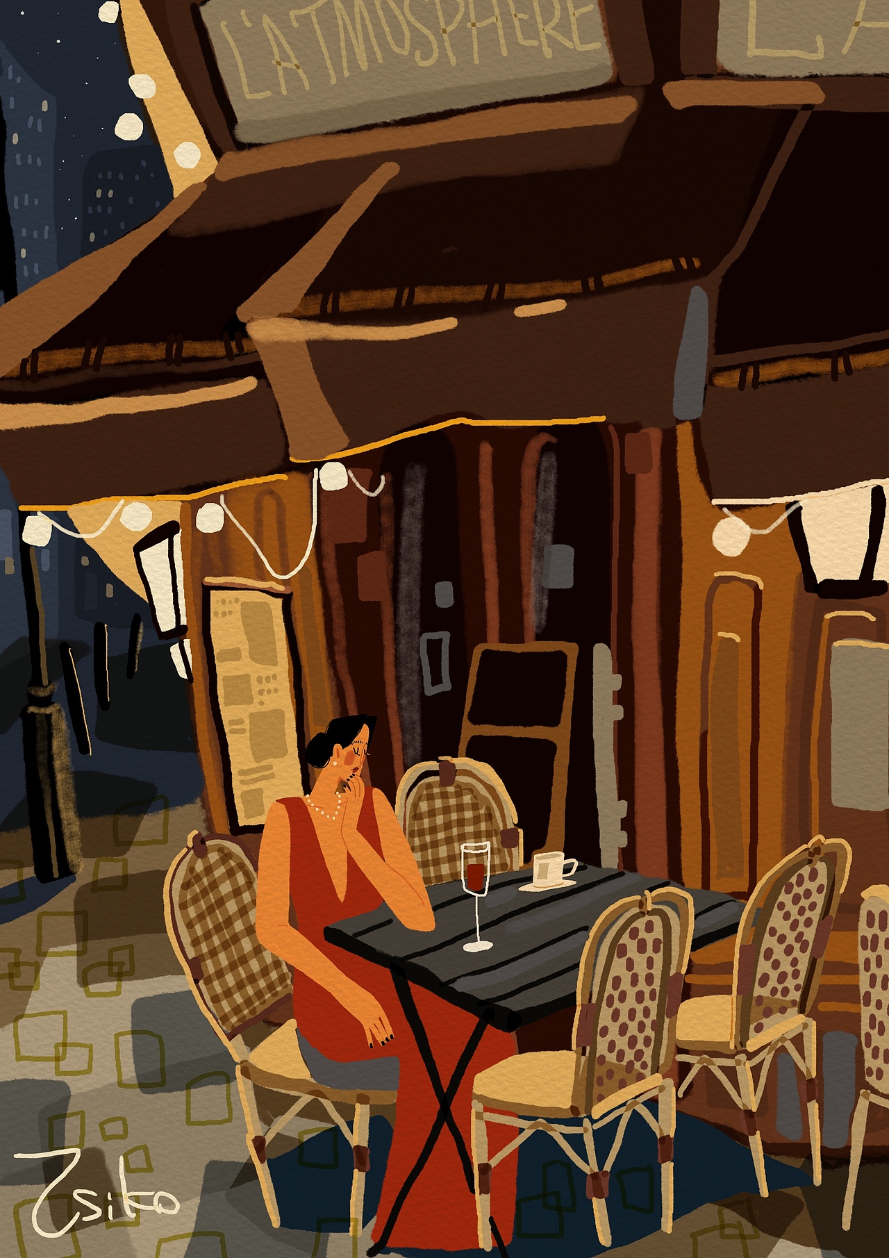 奥运前夕充满色彩的浪漫巴黎（图ZMzczODQyMDAw） - 艺术插画 - 站酷设计师ZsikoAo原创素材 - 站酷ZCOOL