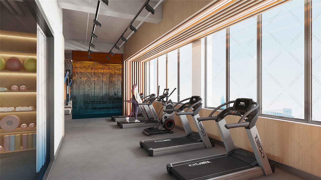 健身俱乐部室内设计,网红健身房,健身俱乐部装修设计