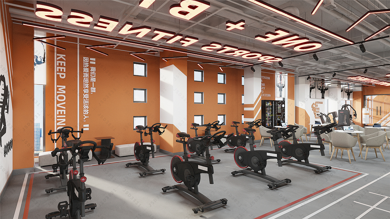 健身俱乐部室内设计,网红健身房,健身俱乐部装修设计