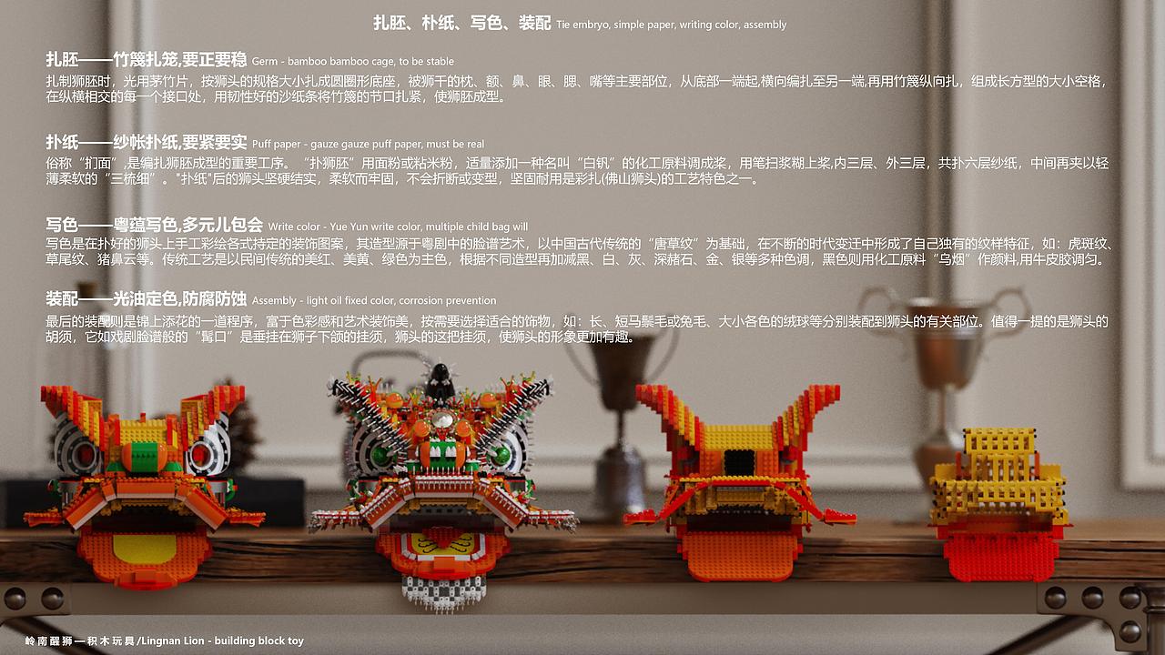 岭南醒狮—积木玩具体验设计