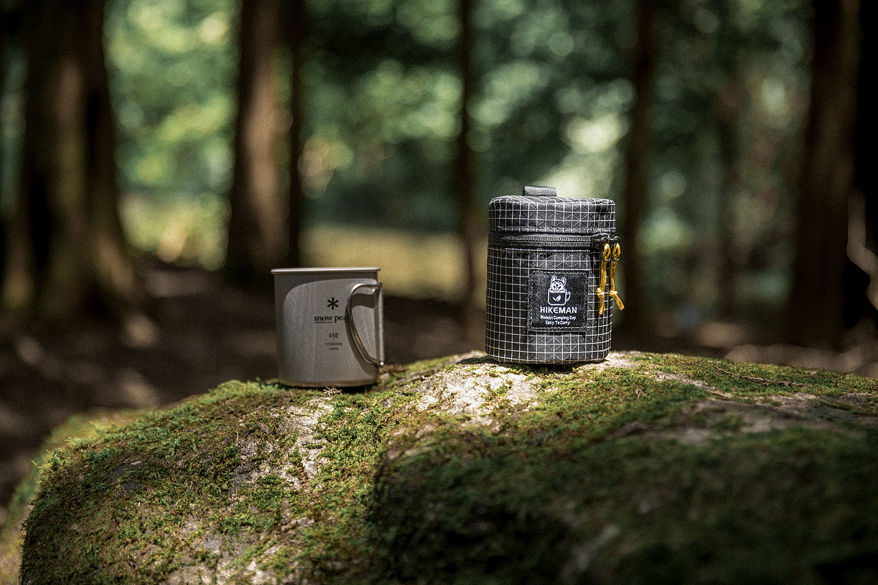 户外露营杯收纳包拍摄