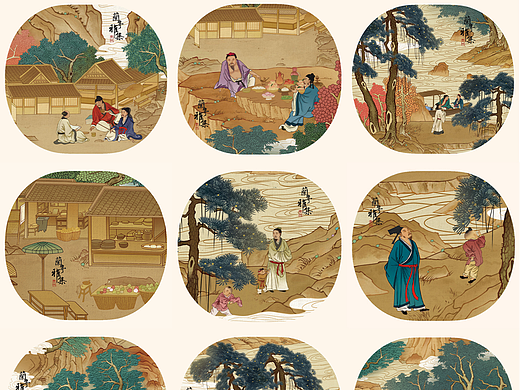 《兰亭雅集》钻进古画2
