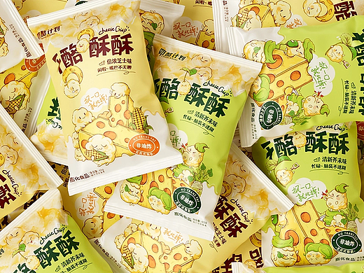 大鱼×奶酪计划｜零食包装设计｜食品包装｜插画包装