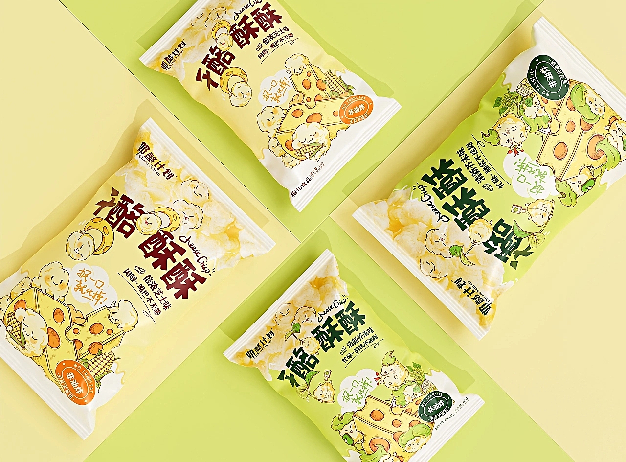 大鱼×奶酪计划|零食包装设计|食品包装|插画包装(图ZMzczODU4NzI0) - 包装 - 站酷设计师大鱼品牌包装设计原创素材 - 站酷ZCOOL