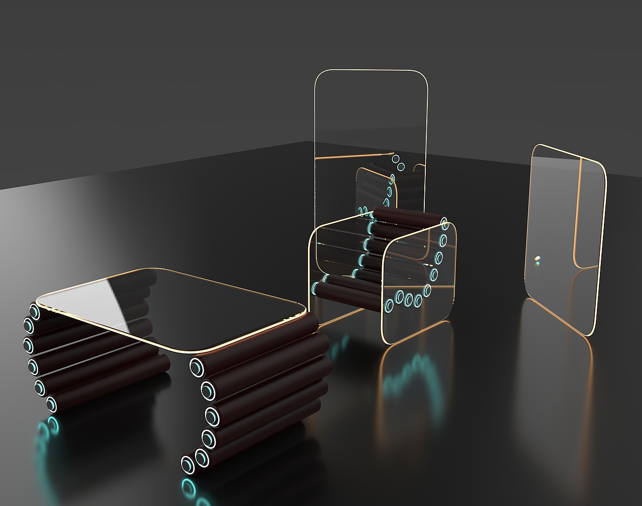 毕业设计与练习家具建模作品集