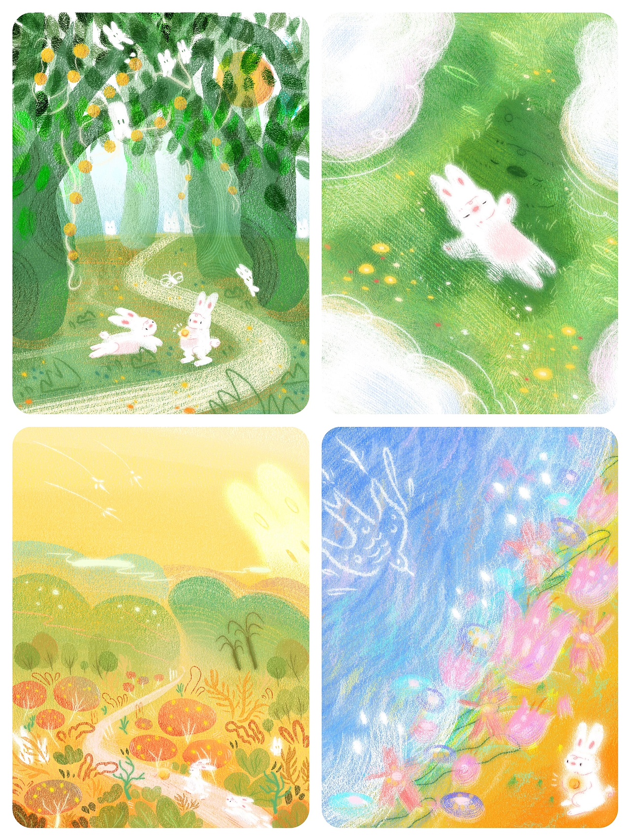 兔子的山河湖海（图ZMzczODc1NTc2） - 创作习作 - 站酷设计师杏仁儿Jess.X.原创素材 - 站酷ZCOOL