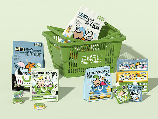 整点彩蛋X森鲜日记宠物品牌视觉设计