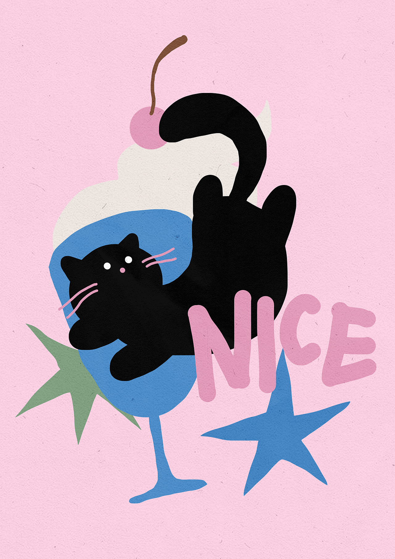 平面治愈插画-小猫系列