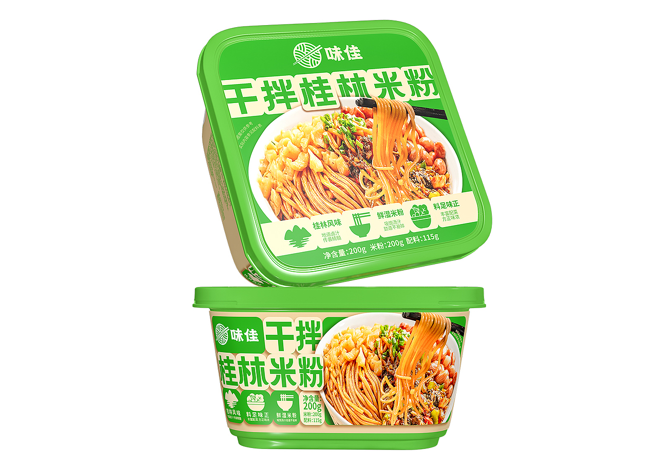 桂林米粉包装设计丨拌粉包装设计,米粉包装设计,米线