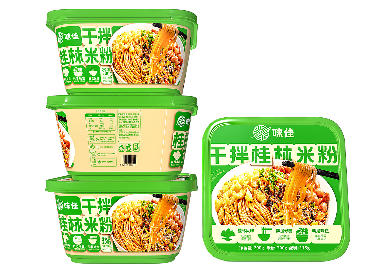 桂林米粉包装设计丨拌粉包装设计，米粉包装设计，米线（图ZMzczODgwMzky） - 包装 - 站酷设计师哲仕专业包装设计原创素材 - 站酷ZCOOL