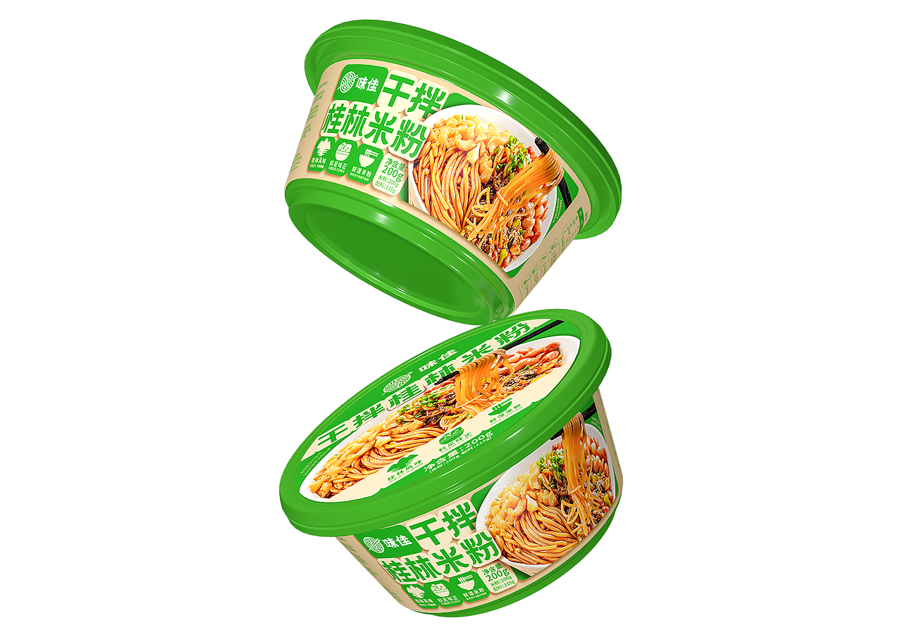 桂林米粉包装设计丨拌粉包装设计,米粉包装设计,米线