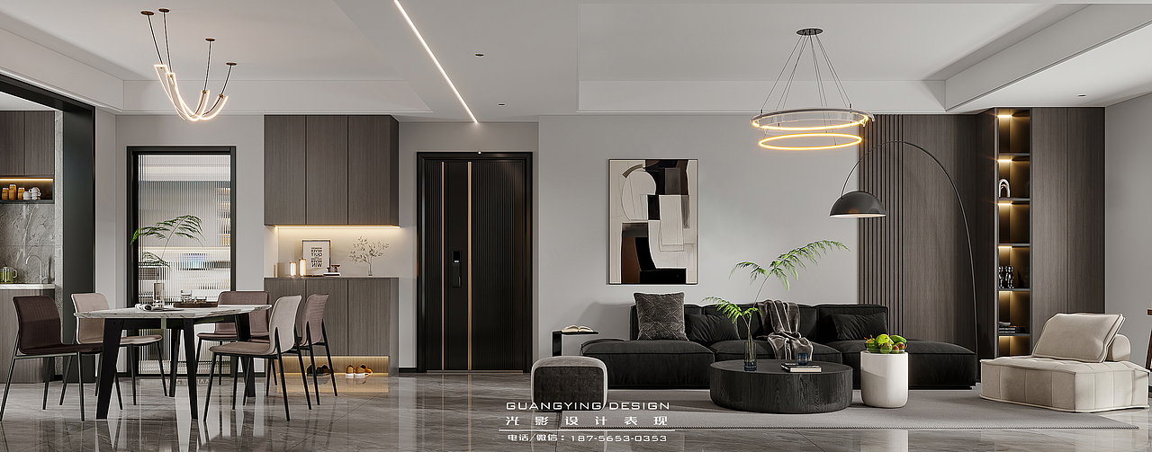 灰色系家装效果图