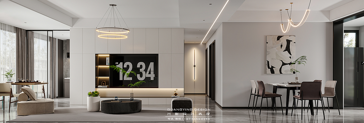 灰色系家装效果图