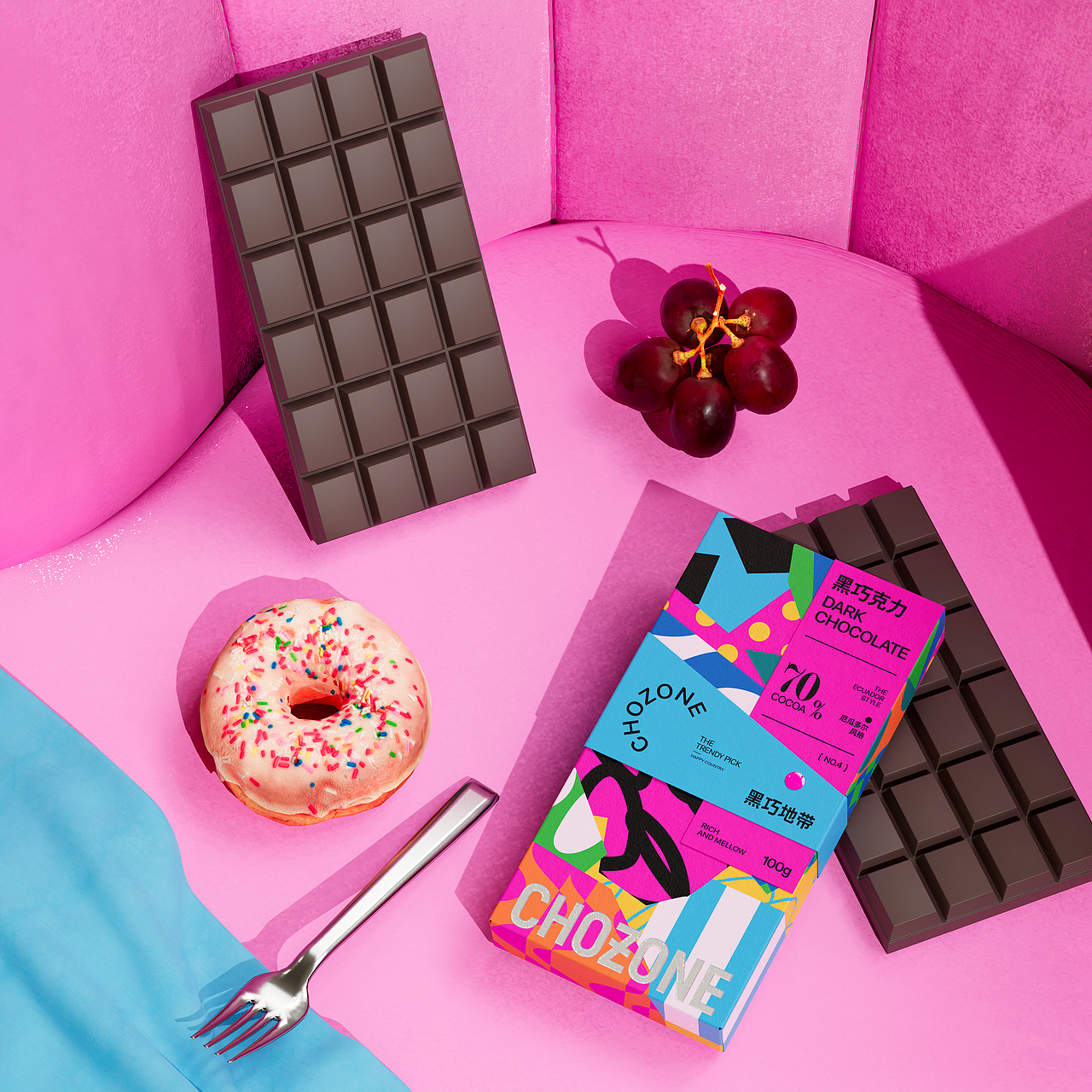 巧克力包装设计 | CHOZONE 黑巧地带（图ZMzczODg1MDk2） - 包装 - 站酷设计师罗小悦_YUE原创素材 - 站酷ZCOOL