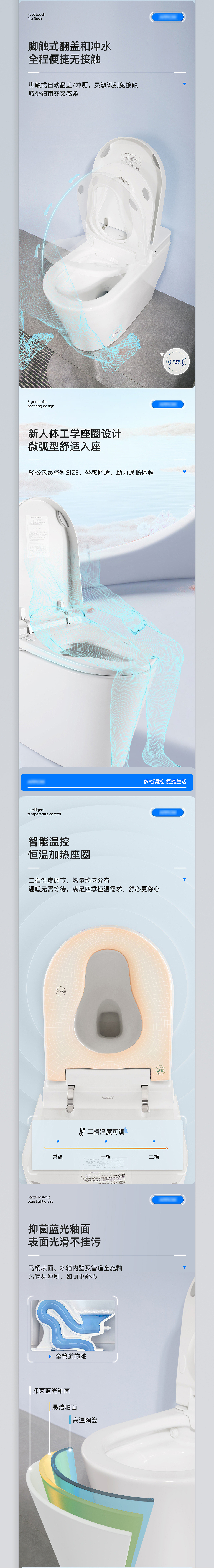 电商设计丨智能马桶详情页