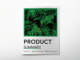 绿色环保画册封面
