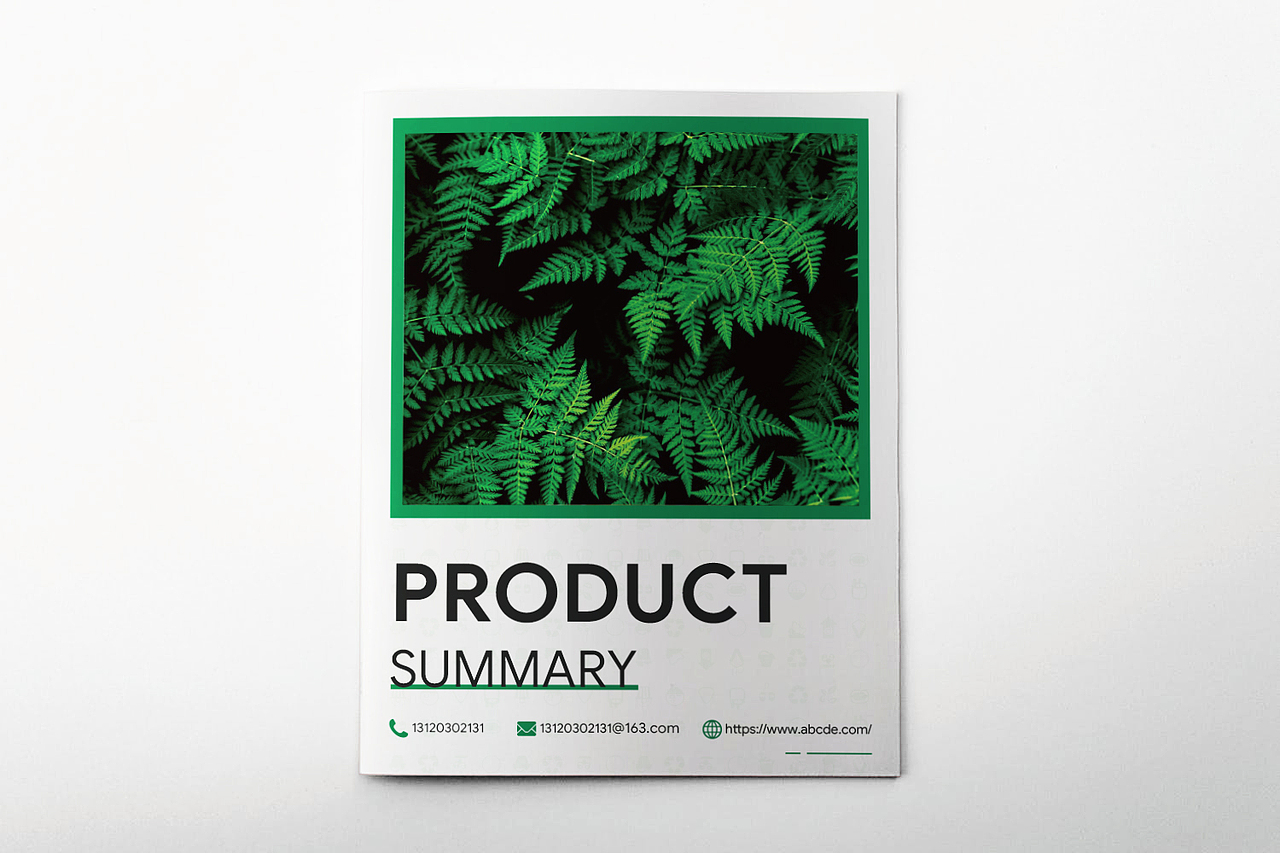 绿色环保画册封面