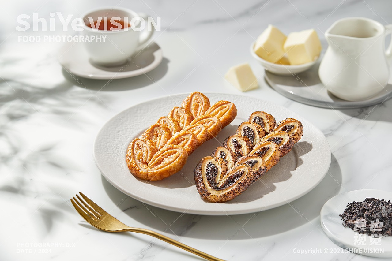 蛋卷,蝴蝶酥,曲奇closeup | 食物产品拍摄