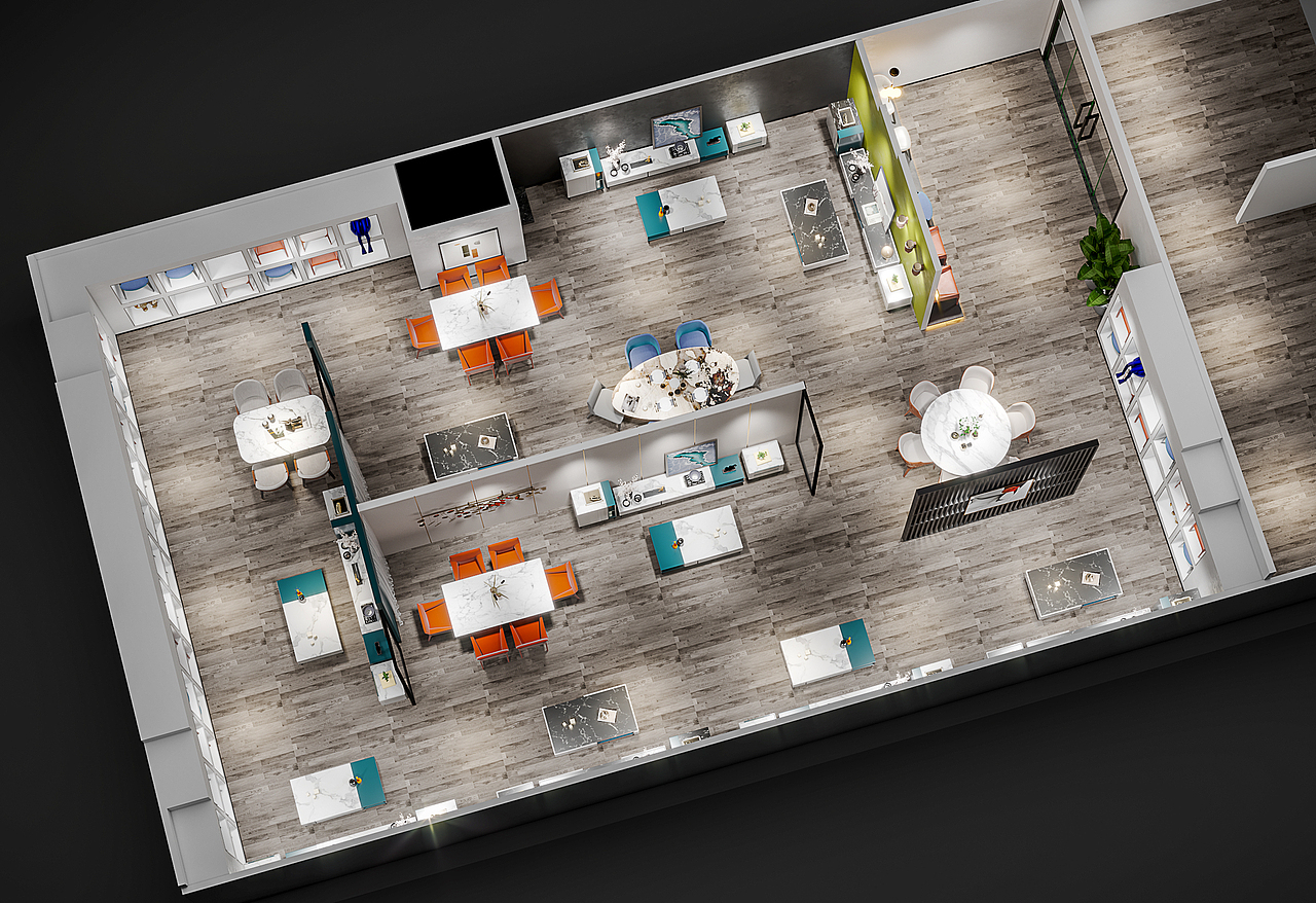 俊美椅业家具展厅--造境空间