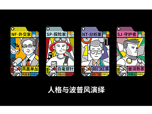 MBTI人格茶叶礼盒设计丨茶叶包装设计丨茶包装设计