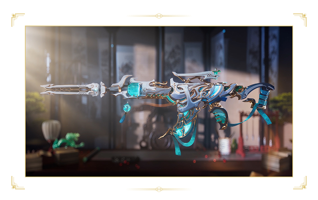 CF手游“M4A1-太白诗仙”国风CG