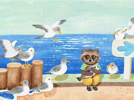 插画师'红茶不加红糖‘插画作品《猫的思维定势》~