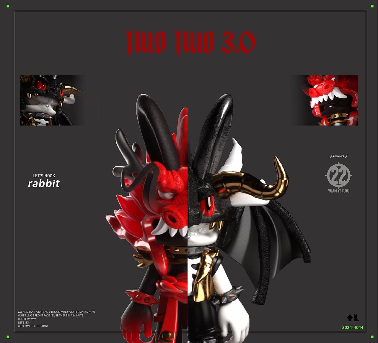 TWO TWO 3.0（图ZMzczOTE2ODIw） - IP形象 - 站酷设计师原野兔兔原创素材 - 站酷ZCOOL