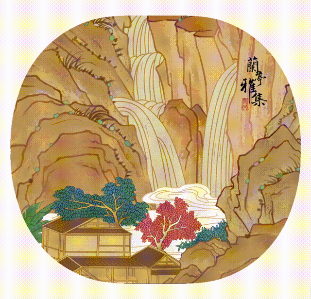 原创「兰亭雅集」小图插画合集（图ZMzczOTI3ODc2） - 商业插画 - 站酷设计师君竹ho原创素材 - 站酷ZCOOL