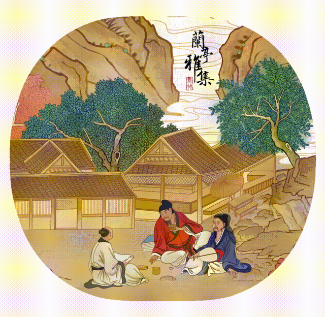 原创「兰亭雅集」小图插画合集（图ZMzczOTI3ODgw） - 商业插画 - 站酷设计师君竹ho原创素材 - 站酷ZCOOL