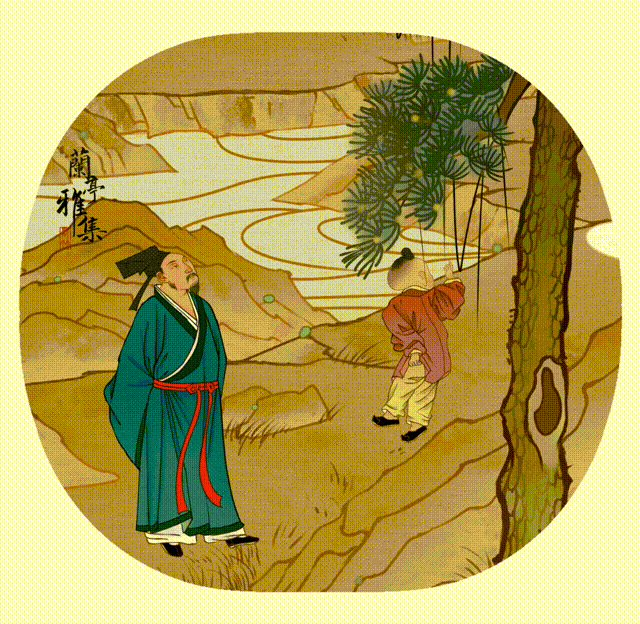 原创「兰亭雅集」小图插画合集（图ZMzczOTI3ODky） - 商业插画 - 站酷设计师君竹ho原创素材 - 站酷ZCOOL