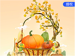 原創(chuàng)國(guó)風(fēng)插畫(huà)二十四節(jié)氣之立秋