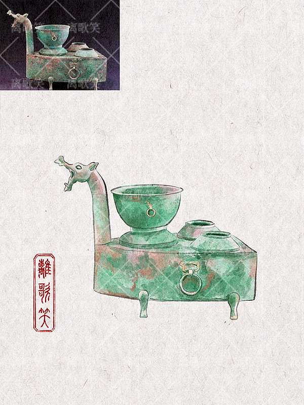 内蒙古博物院｜文物插画（图ZMzczOTY1MDMy） - 商业插画 - 站酷设计师离歌笑z原创素材 - 站酷ZCOOL