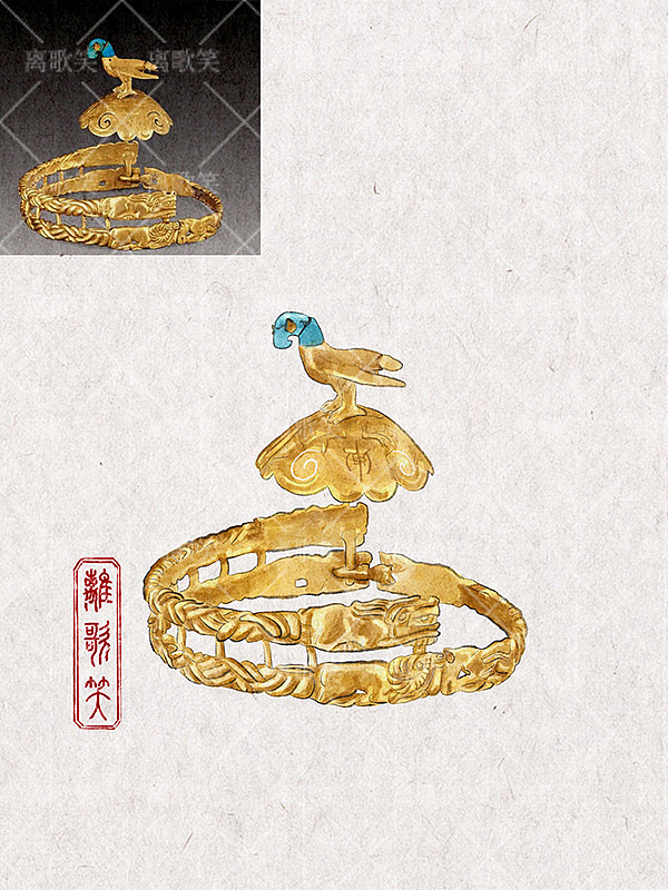 内蒙古博物院｜文物插画（图ZMzczOTY1MDIw） - 商业插画 - 站酷设计师离歌笑z原创素材 - 站酷ZCOOL