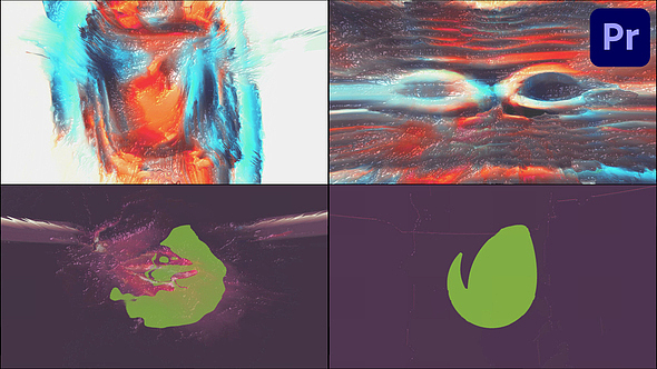 PR模板|抽象动态故障动画视频品牌社交媒体创意片头