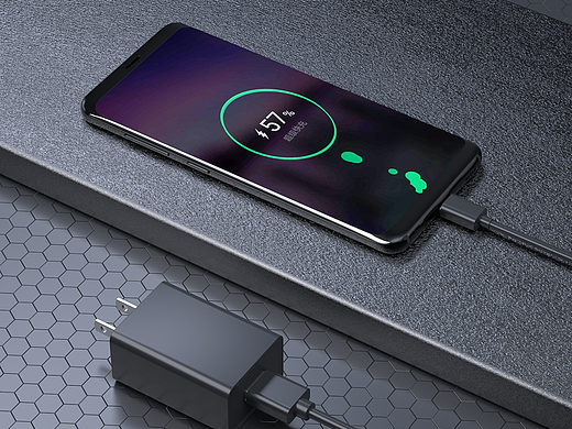 充电器数据线C4D渲染详情页