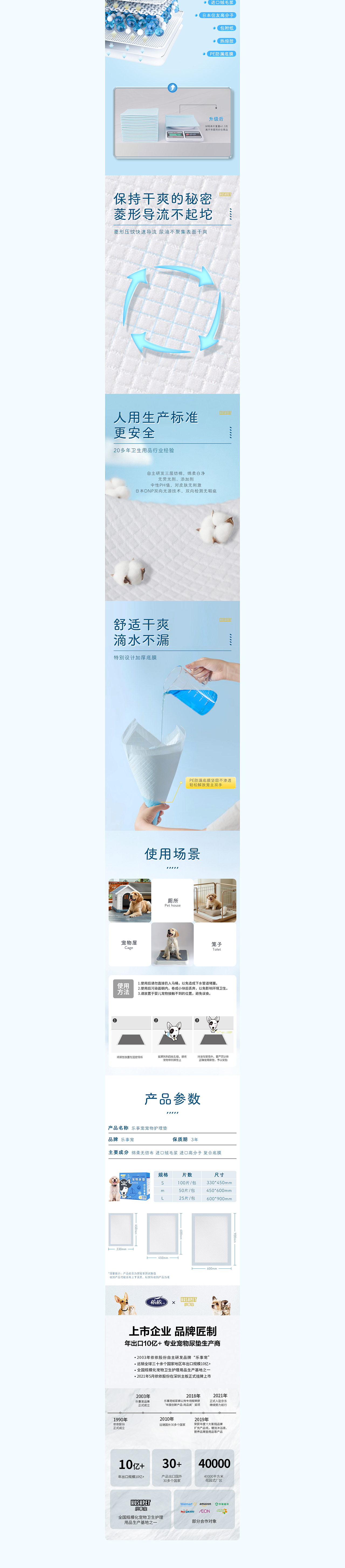 创意引擎工作室 X 乐事宠 | 宠物护理垫AI详情页（图ZMzc0MDAzMzg4） - 电商 - 站酷设计师创意引擎工作室原创素材 - 站酷ZCOOL