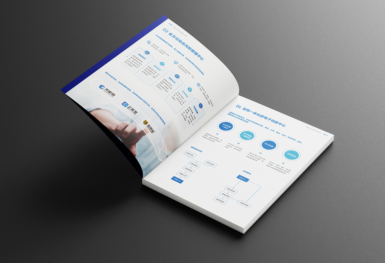 多图表科技画册设计