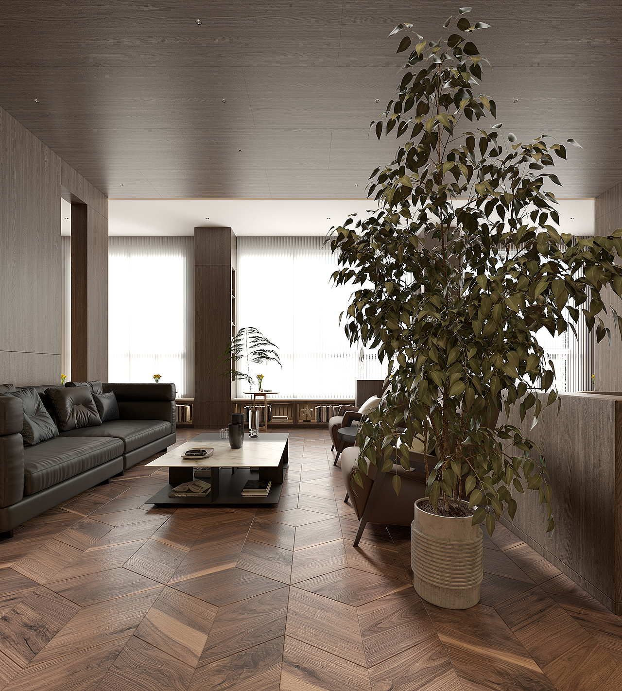 图书馆---接待室（图ZMzc0MDEwOTI0） - 家装设计 - 站酷设计师爱吃瓜群众原创素材 - 站酷ZCOOL