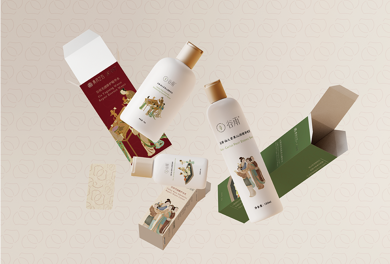 广府乞巧与谷雨品牌的联名VI手册设计