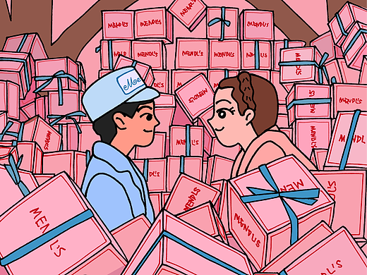 矢量插画丨布达佩斯大饭店