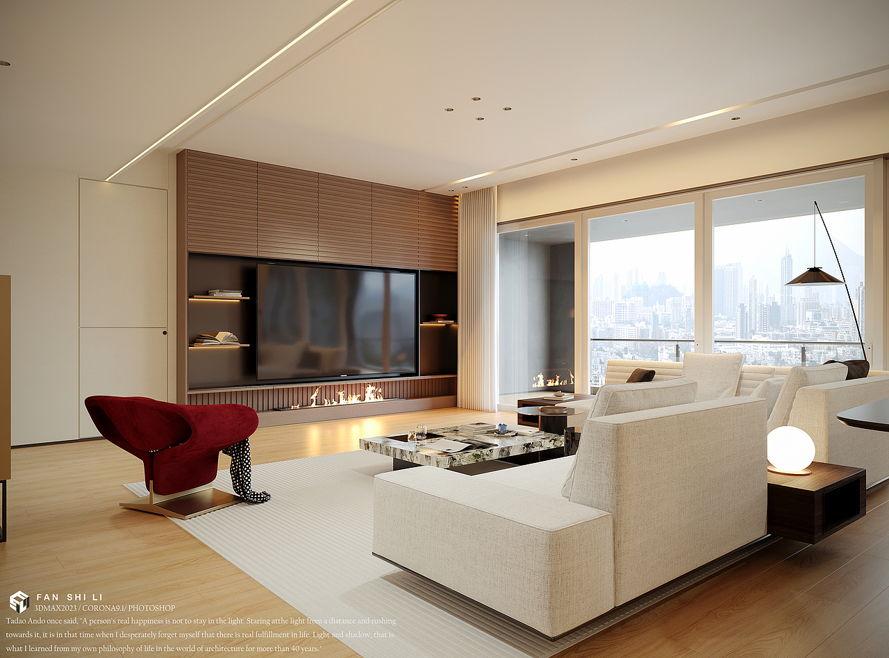 罗牛山玖悦台大平层C户型意式极简