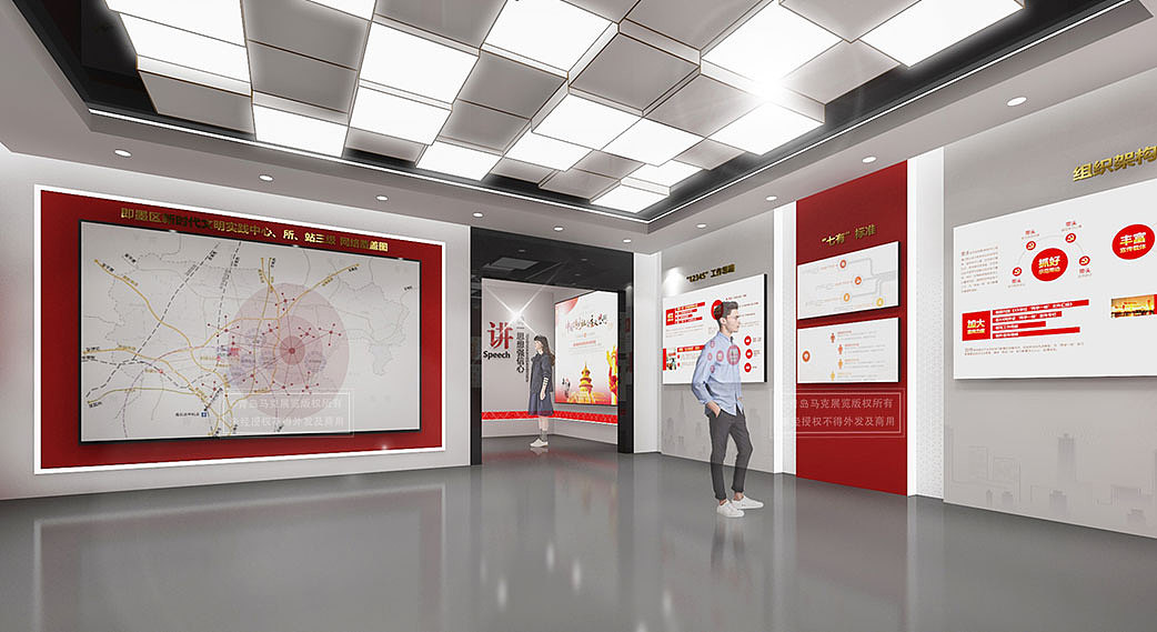 新时代文明展馆设计-文明实践站布局