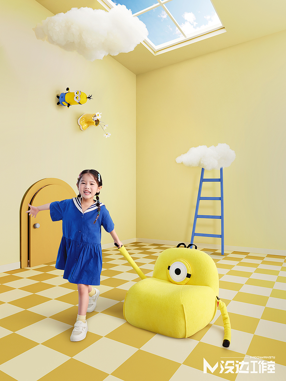 家具拍摄 家居摄影|顾家家居小黄人联名款黄胖子