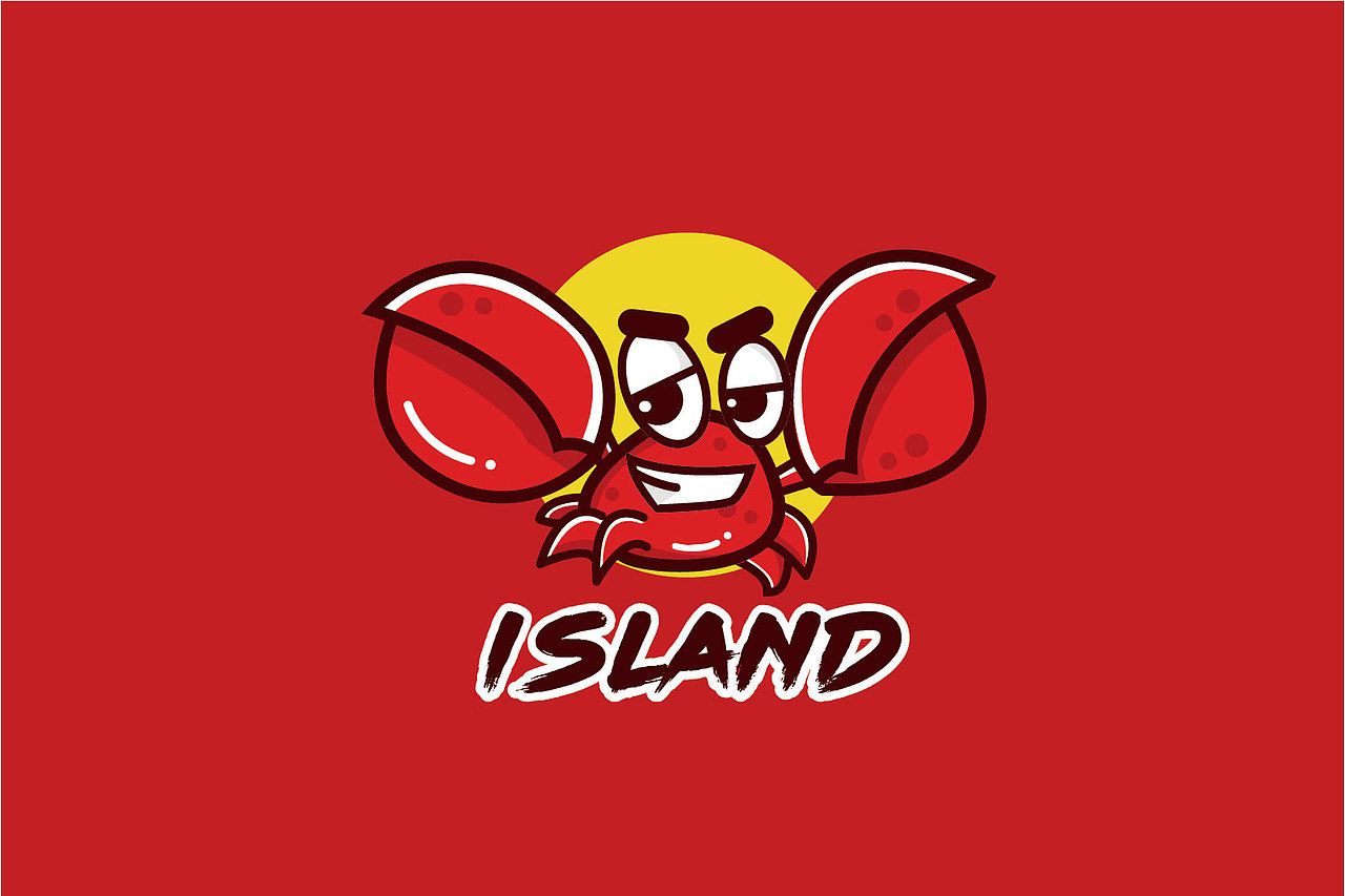 logo VI 卡通 螃蟹 简单logo