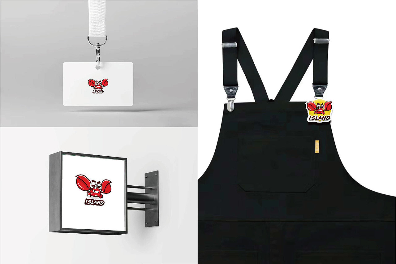 logo VI 卡通 螃蟹 简单logo