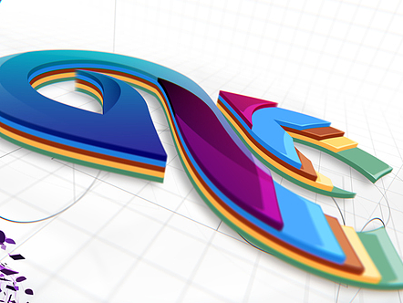 PR模板|彩色3D标志LOGO演绎公司品牌商业广告片头开场